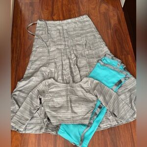 Elegant Gray and Teal Women's Lehenga